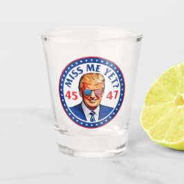 Trump 2024 vermisse mich noch 45 47, Anti-Joe Bide Schnapsglas