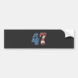 Trump 2024 Vintage Patriotische Amerikanische Flag Autoaufkleber