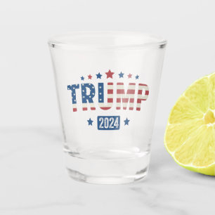 Trump 2024 Vintages Patriotic American Flag Gesche Schnapsglas