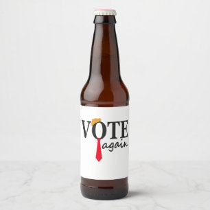 Trump 2024 Vote Again Patriotic American Geschenk Bierflaschenetikett