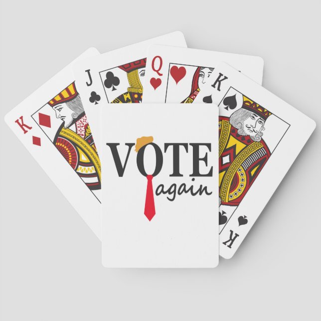 Trump 2024 Vote Again Patriotic American Geschenk Spielkarten (Rückseite)
