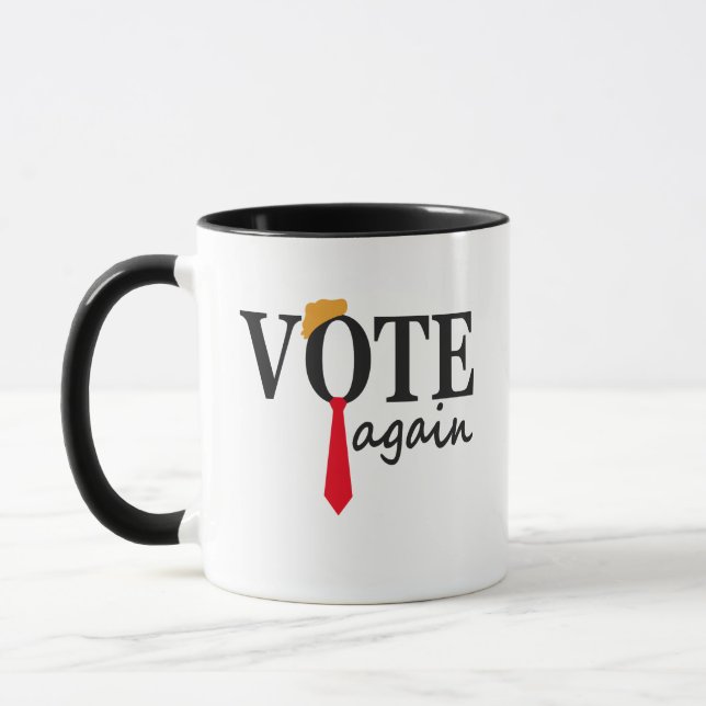 Trump 2024 Vote Again Patriotic American Geschenk Tasse (Links)
