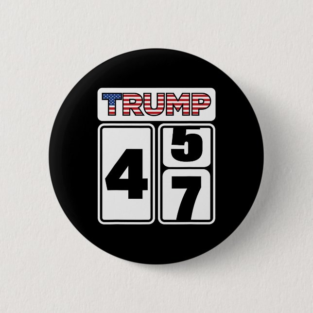 Trump 2024 Wahl 47 Siegeszug Präsident Inaug Button (Vorderseite)