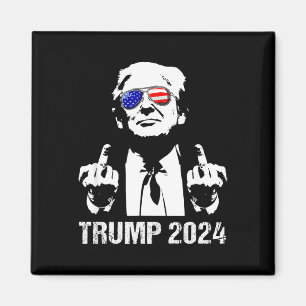 Trump 2024 Wahl Amerikanische Flagge Sungles Repub Magnet