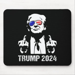 Trump 2024 Wahl Amerikanische Flagge Sungles Repub Mousepad
