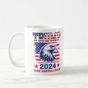 Trump 2024 Wahl, nehmt Amerika zurück Kaffeetasse