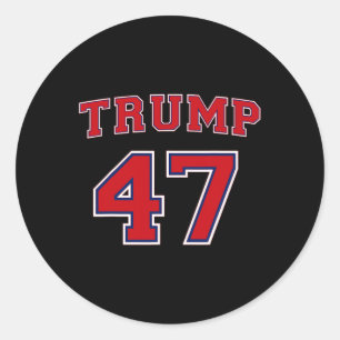 Trump 2024 Wahl Präsident Donald Trump 47. Präside Runder Aufkleber