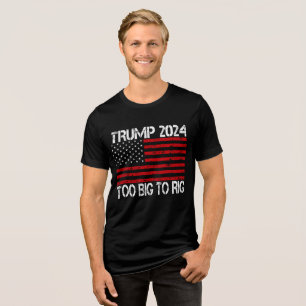 Trump 2024 - Wahlen 2024 sind zu groß, um zu riski Tri-Blend Shirt