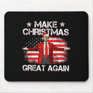Trump 2024 Weihnachten wieder großartig machen Wit Mousepad