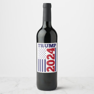 Trump 2024 weinetikett