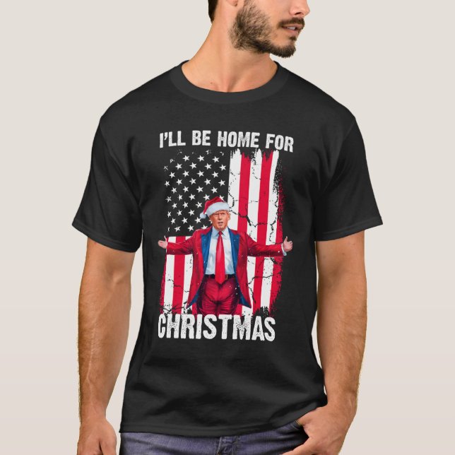 Trump 2024 werde ich für den Weihnachtslustigen Tr T-Shirt (Vorderseite)