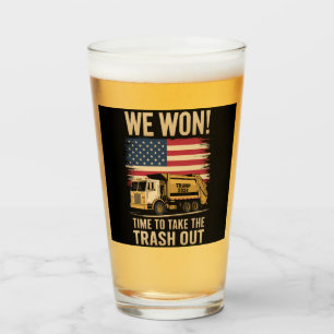Trump 2024 Wir Gewannen Siegt Sieg Amtseinführung Glas
