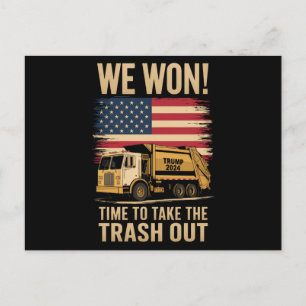 Trump 2024 Wir Gewonnen Siege Sieg Amtseinführung  Postkarte
