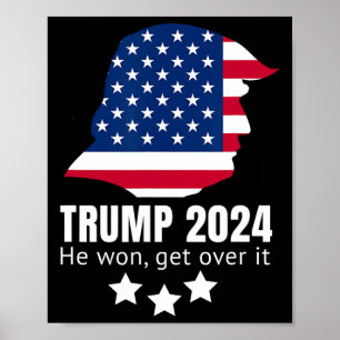 Trump 2024 wird er überwinden poster