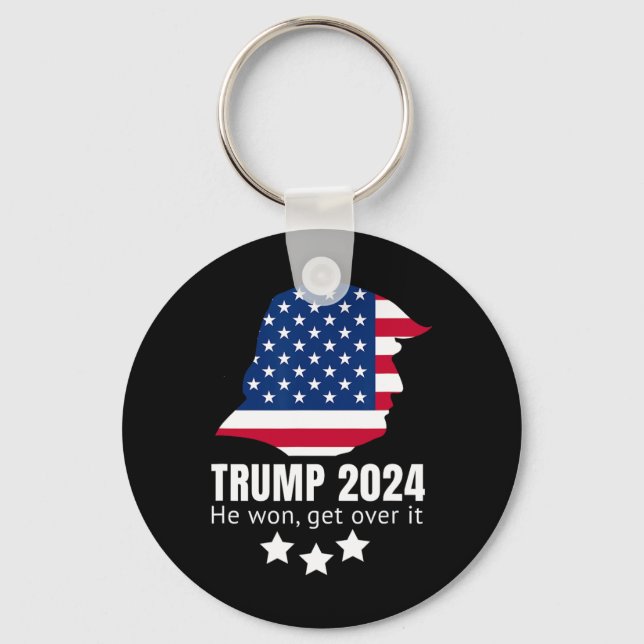 Trump 2024 wird er überwinden schlüsselanhänger (Vorderseite)