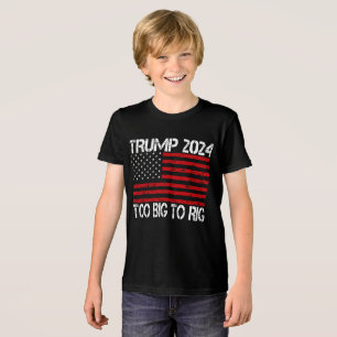 Trump 2024 Zu groß um zu manipulieren - 2024 Wahle Tri-Blend Shirt