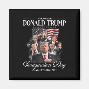Trump 2025 47. Präsident Einweihung des Staat Magnet