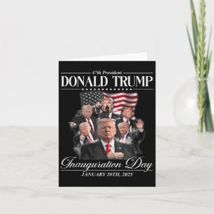 Trump 2025 47. Präsident Vereinigte Staaten Amtsei Karte
