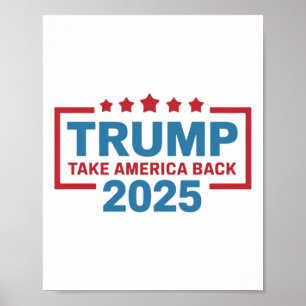 Trump 2025 Apparel - Trump 2025 Rettete Amerika wi Poster