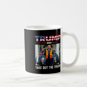 Trump 2025 Holt den Müll raus Lustiger Trump-Müll  Kaffeetasse