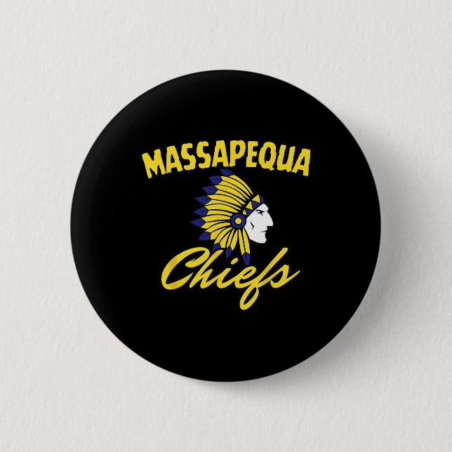 Trump 2025 mit dem Mapequa Chiefs Pride Graphic Button (Vorderseite)