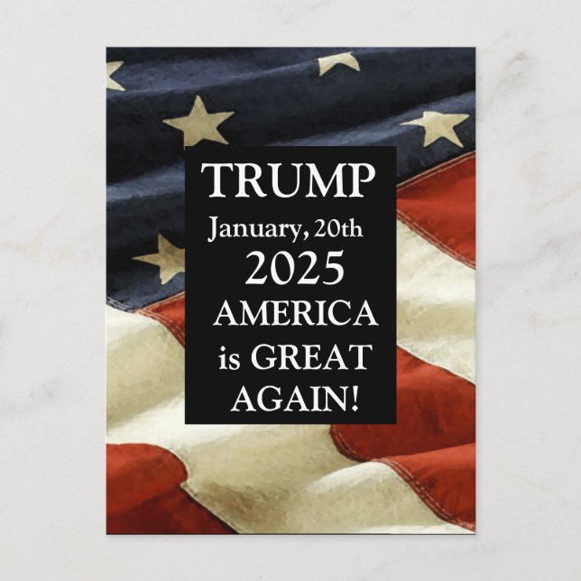 TRUMP 2025 POSTKARTE (Vorderseite)