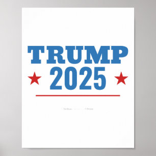 Trump 2025 Präsidentschaftswahl - Parody Design Poster