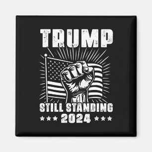 Trump 2025 Steht Immer Noch Amerikanische Flagge D Magnet