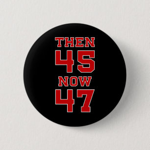 Trump 2025 Wahl 45 47 Sieg Gewinnt Präsident Re Button