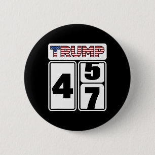 Trump 2025 Wahl 47 Sieg Sieg Präsident Amtseinführ Button