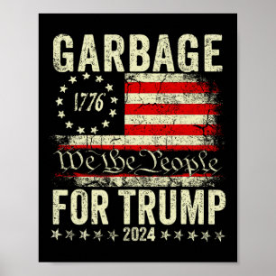 Trump 2025 Wahl Müll Abstimmung Für Trump Präsiden Poster