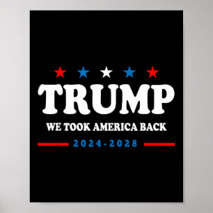 Trump 2025 Wir haben Amerika zurückgewählt Wahl 20 Poster