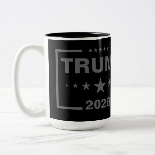 Trump 2028 Amerikanischer Präsident Wahl Zweifarbige Tasse