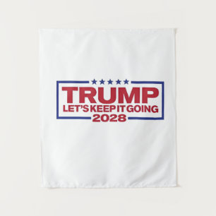Trump 2028 Behalte es uns Wandteppich