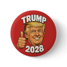 Trump 2028 Daumen Hoch Comic-Art Kampagne