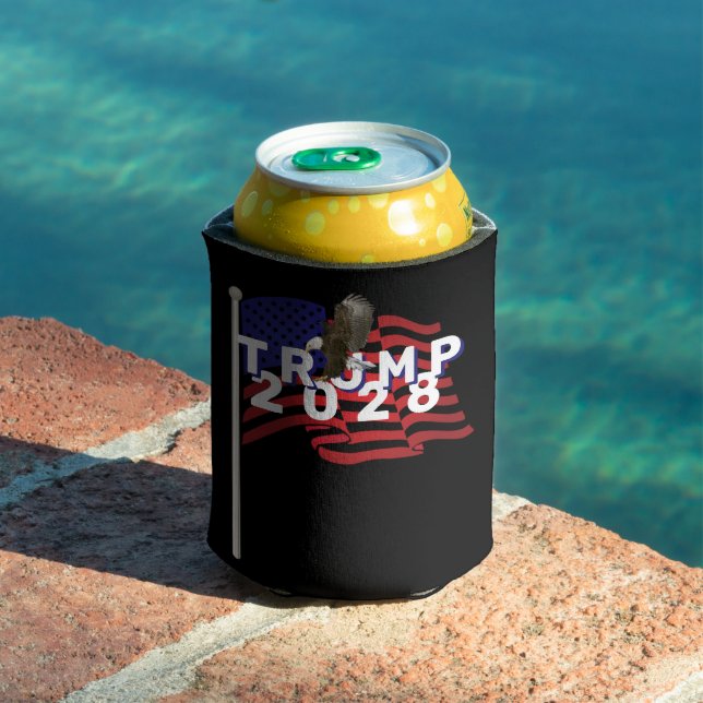 Trump 2028 Flag and Bald Eagle Dosenkühler (In Situ Pool)