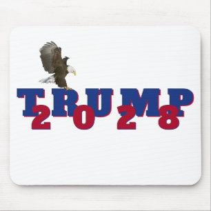 Trump 2028 mit Weißkopfseeadler Mousepad