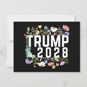 Trump 2028 postkarte