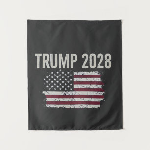 Trump 2028 Präsident der amerikanischen Flag-Wahl Wandteppich