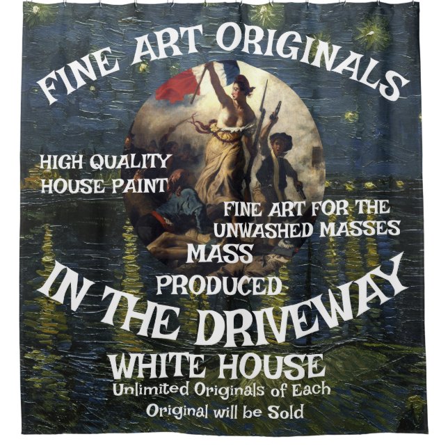 Trump 2028 Third Term Campaign Poster Original Duschvorhang (Vorderseite)