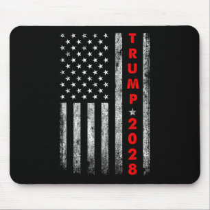 Trump 2028 Wähle Donald Trump Amerika Us Flagge Vi Mousepad