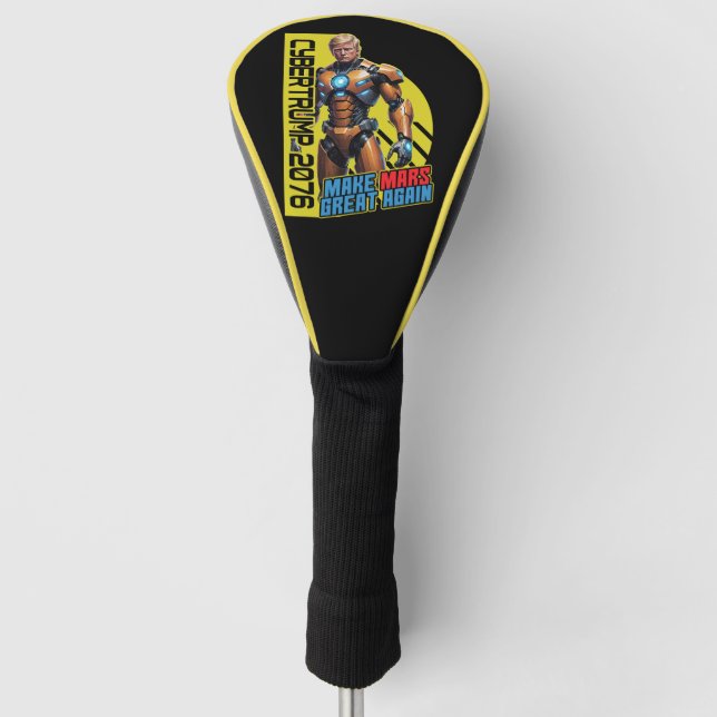 Trump 2076 | Martian-Präsidentschaftskampagne Golf Headcover (Vorderseite)
