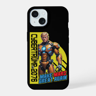 Trump 2076 | Martian-Präsidentschaftskampagne iPhone 15 Hülle