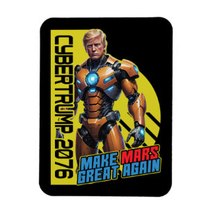 Trump 2076   Martian-Präsidentschaftskampagne Magnet