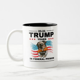 Trump 20-24 Jahre im Gefängnis, Demokraten Liberal Zweifarbige Tasse