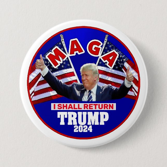 Trump '24 button (Vorderseite)