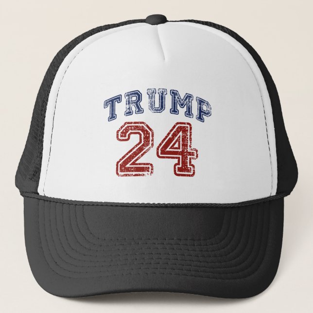 Trump 24 truckerkappe (Vorderseite)
