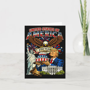 Trump 250. Geburtstag von Amerika 250 Jahre 4. von Karte