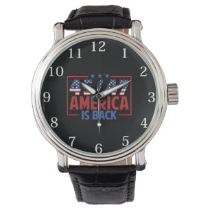 Trump 45-47 Amerika ist zurück Armbanduhr