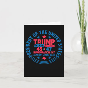 Trump 45 47 Amtseinführung Präsident Fun 20. Janua Karte